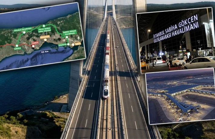 İstanbul Havalimanı ile Sabiha Gökçen demiryolu ile birleşiyor