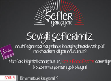 İnoksan'dan şeflere ödüllü twitter yarışması....
