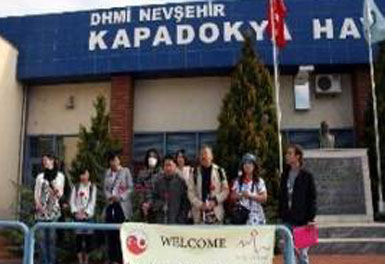 Kapadokya, deprem mağduru Japonları bağrına bastı..