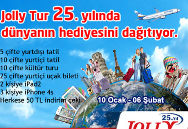Jolly Tur, 25. yılında yerinde duramıyor...