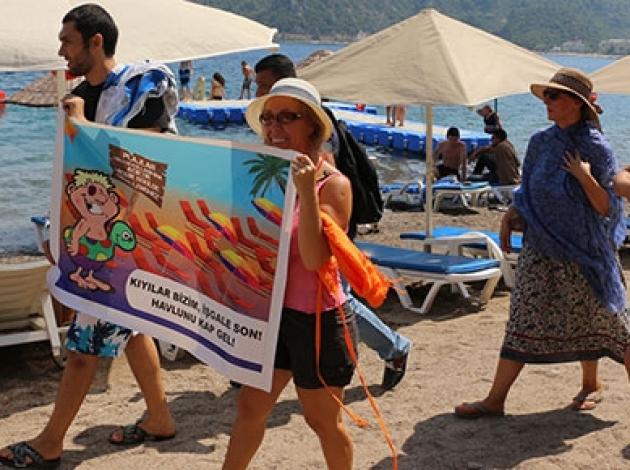 Marmaris'te büyük plaj kavgası