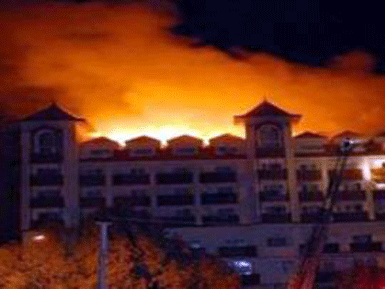 Manavgat'ta otel yangını... 
