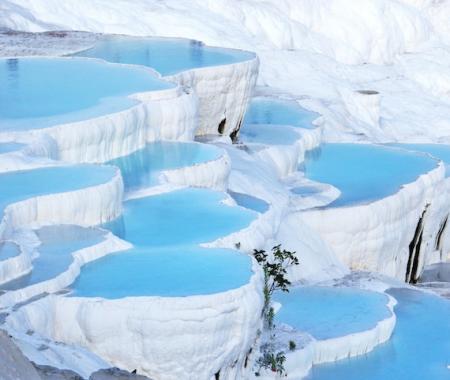 Pamukkale küllerinden yeniden doğdu