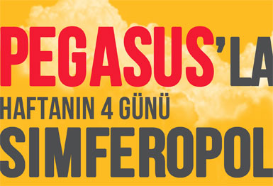 Pegasus'un Simferopol uçuşları başladı...