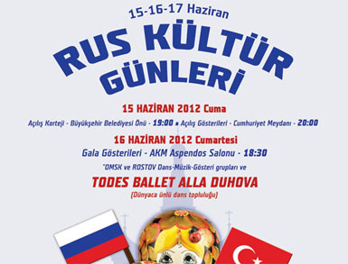 3'üncü Rus Kültür Günleri başlıyor...