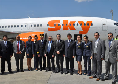Sky Airlines'ın Kıbrıs uçuşları başladı...