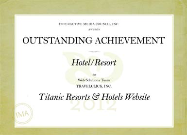 Titanic Hotels'e 'İnteraktif Medya Ödülü...'