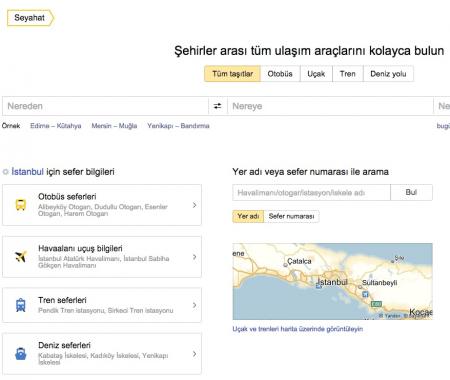 Tüm seyahat rotaları Yandex.Seyahat'te