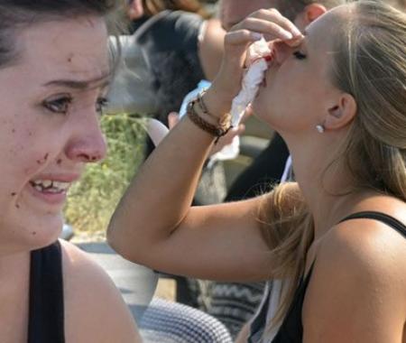 Turist otobüsü kaza yaptı