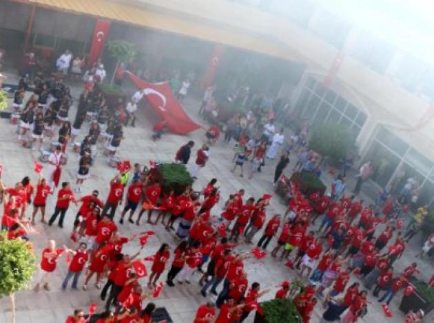 Turistler de Cumhuriyet Bayramı'nı kutladı