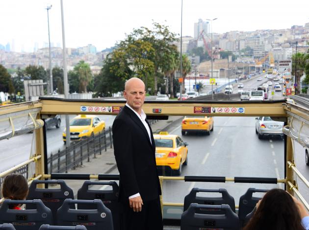 Ünlü aktör Bruce Willis İstanbul'u gezdi